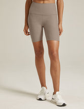 brown biker shorts